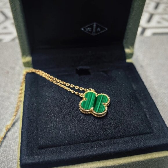 Van Cleef & Arpels 18k gold malachite necklace - Picture 5 of 5